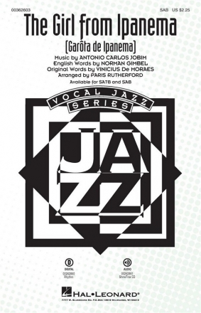 The Girl from Ipanema for mixed choir (SAB) choral score (en)