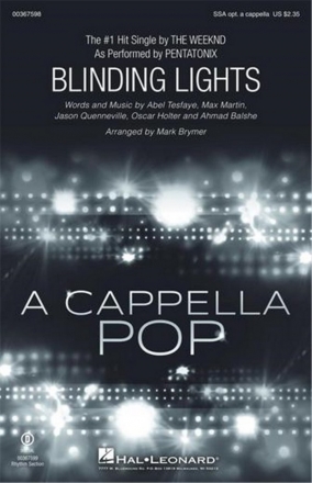 Blinding Lights SSA Chorpartitur