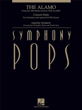 Dimitri Tiomkin, The Alamo Orchestra and opt. SATB Partitur + Stimmen