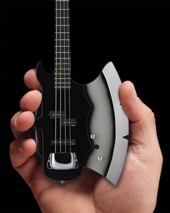 Officially Licensed Gene Simmons Axe Kiss Bass Guitar International Model Miniature Guitar Replica Collectible