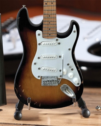 Eric's Famous Brownie Signature Fender Strat - Officially Licensed Miniature Guitar Replica