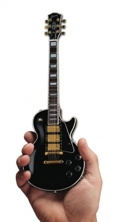 Gibson Les Paul Custom Ebony Miniature Guitar Replica Collectible