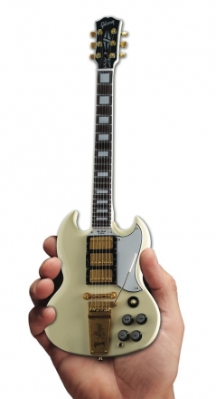 Gibson 1964 SG Custom White Miniature Guitar Replica Collectible