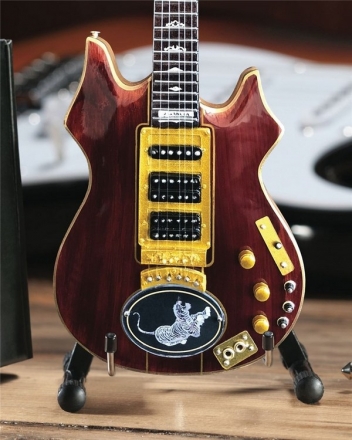 Jerry Garcia Signature Tiger Miniature Guitar Replica Collectible