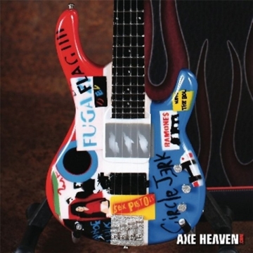 Red Hot Chili Peppers Flea Bass  Miniature Guitar Replica Collectible