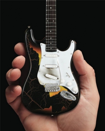 Fender Strat Famous Burnt  Miniature Guitar Replica Collectible