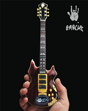 Jerry Garcia Rosebud Miniature Guitar Replica Collectible