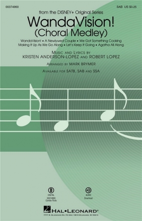Robert Lopez_Kristen Anderson-Lopez, WandaVision! (Choral Medley) SAB Chorpartitur