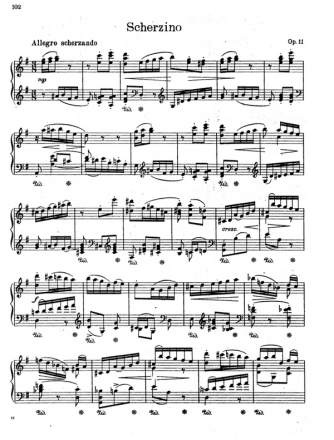 Scherzino op.11 fr Klavier solo ARCHIVKOPIE
