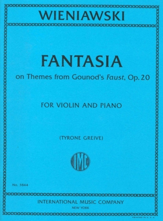 Fantasia on Themes from Gounod's Faust op.20 for violin and piano