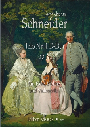 Trio G-Dur Nr.1 op.81 fr Flte, Violine und Cello Partitur und Stimmen
