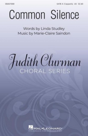 Marie-Claire Saindon, Common Silence SATB Choral Score