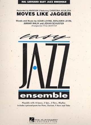 Moves like Jagger: for jazz ensemble score and parts