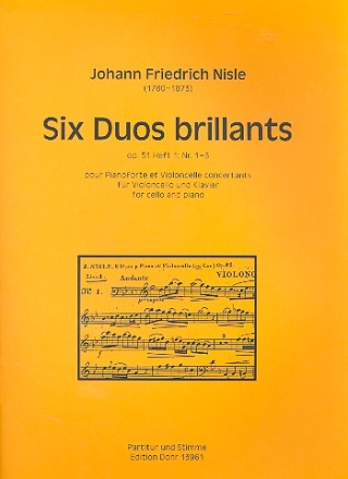 6 Duos brillants op.51 Band 1 (Nr.1-3 fr Violoncello und Klavier