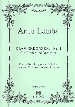 Konzert Nr.1 fr Klavier und Orchester Partitur