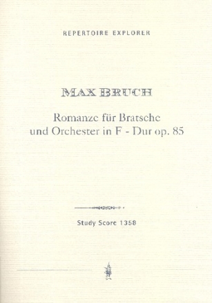 Romanze F-Dur op.85 fr Viola und Orchester Studienpartitur