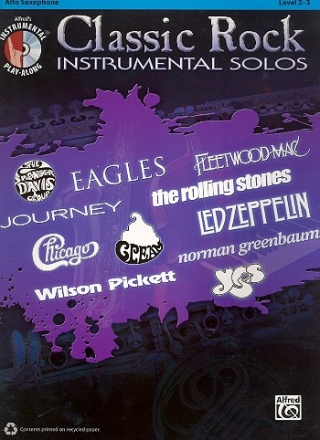 Classic Rock Instrumental Solos (+CD): for alto saxophone