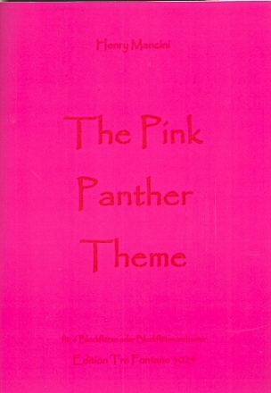The Pink Panther Theme fr 6 Blockflten (Blockfltenorchester) Partitur und Stimmen