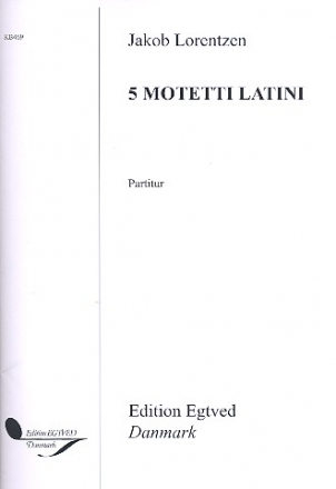 5 Motetti latini for 2-4 female voices (chorus) and organ (piano) score,  archive copy