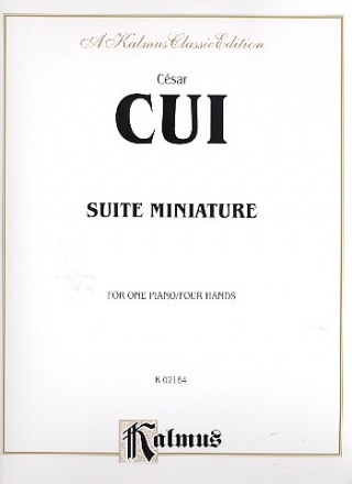 Suite miniature for piano 4 hands score