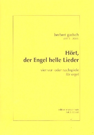 Hrt der Engel helle Lieder fr Orgel