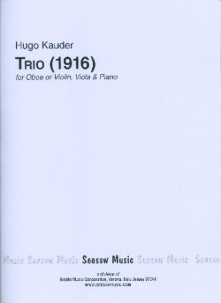 Trio for oboe or violin, viola and piano parts