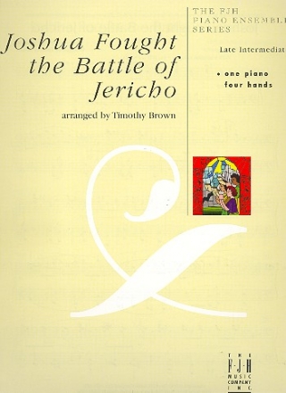 Jushua fought the Battle of Jericho for piano 4 hands score