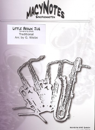 Little brown Jug: fr 4 Saxophone (SATBar) Partitur und Stimmen
