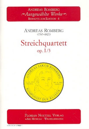 Streichquartett  op.1,3  Partitur und Stimmen