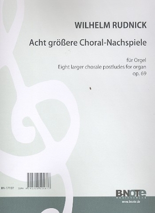 8 grere Choralnachspiele op.69 fr Orgel