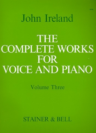 The complete Works vol.3 for medium voice and piano score