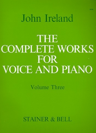 The complete Works vol.3 for medium voice and piano score