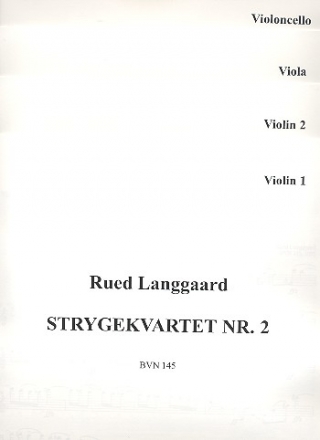Streichquartett Nr.2 BVN145  Stimmen,  Archivkopie