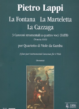 3 Canzoni strumentali a 4 voci per 4 viole di gamba partitura e parti