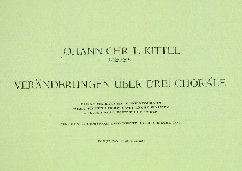 Vernderungen ber drei Chorle fr Orgel