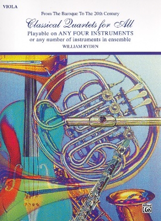 Classical Quartets for all for 4 violas score