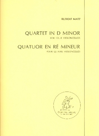 Quartet d minor for 4 violoncellos parts