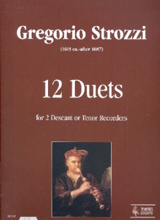 12 Duets for 2 descant or tenor recorders score