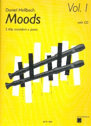Moods Band 1 (+CD) fr 2 Altblockflten und Klavier Stimmen