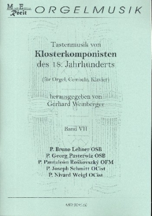 Tastenmusik von Klosterkomponisten des 18. Jahrhunderts Band 7 fr Orgel (Cembalo/Klavier)