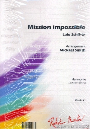 Mission Impossibel for concert band score and parts