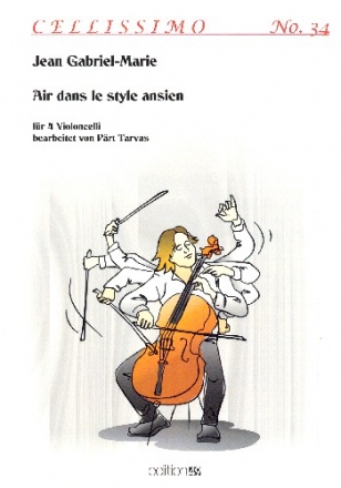 Air dans le style ansien fr 4 Violoncelli Partitur und Stimmen