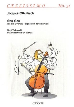 Can Can fr 4 Violoncelli Partitur und Stimmen