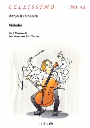 Melodie in F fr 4 Violoncelli Partitur und Stimmen