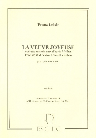 La veuve joyeuse  rduction chant et piano (frz)