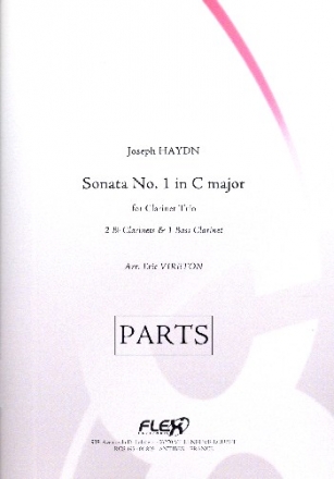 Sonata in C Major no.1 for 2 clarinets and bass clarinet score and parts