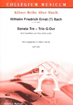Sonata a Tre - Trio G-Dur für 2 Flöten und Viola (Violoncello) Partitur und Stimmen
