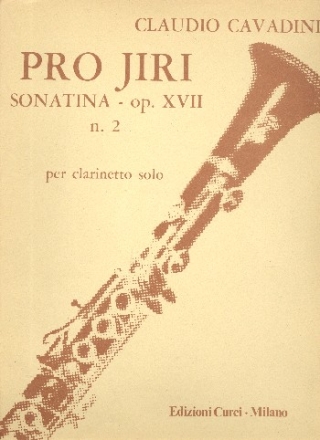 Pro Jiri op.17,2 for clarinet
