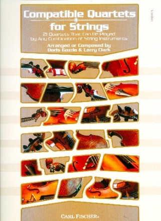 Compatible Quartets for Strings for 4 string instruments in any combination violin score