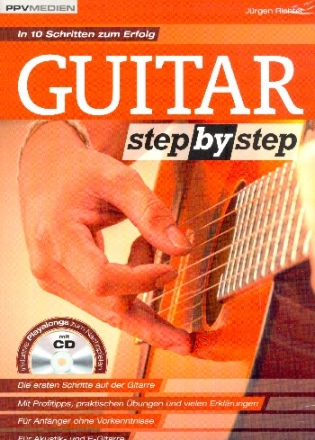 Gitarre Schritt für Schritt lernen Guitar Step by Step mit Playalong CD 